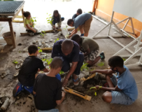 Galerie photo Jardinières en Bambou